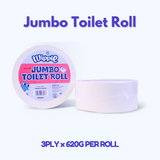 Wippie 【620g】3ply Jumbo Toilet Roll Tissue